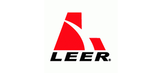 The logo for LEER, a manufacturer of camper shells and truck caps.