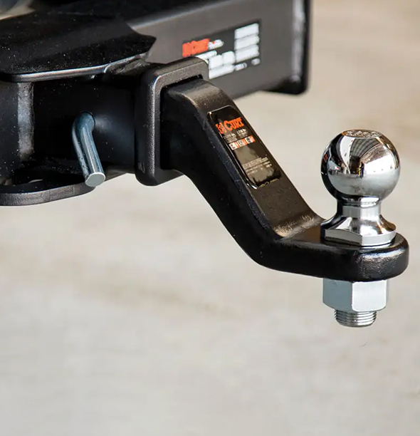 A Curt brand trailer hitch.