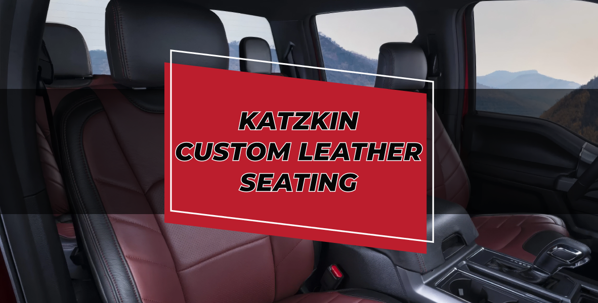 A Katzkin car interior, upgraded by a Katzkin installer.