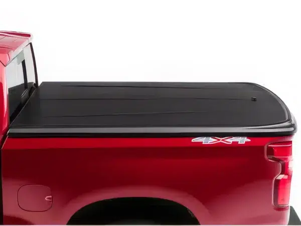 SE Lid closed on a red Ram truck